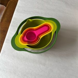Joseph Joseph Stackable Strainer Bowl and Measuring Cups